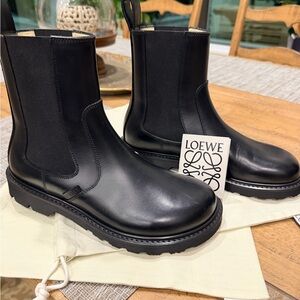 Loewe Blaze Chelsea Black Ankle Boots - Size 37